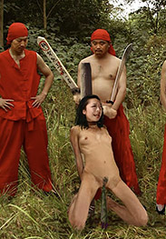 Chinese torments - The girls screamed as they were penetrated in their anuses for the first time